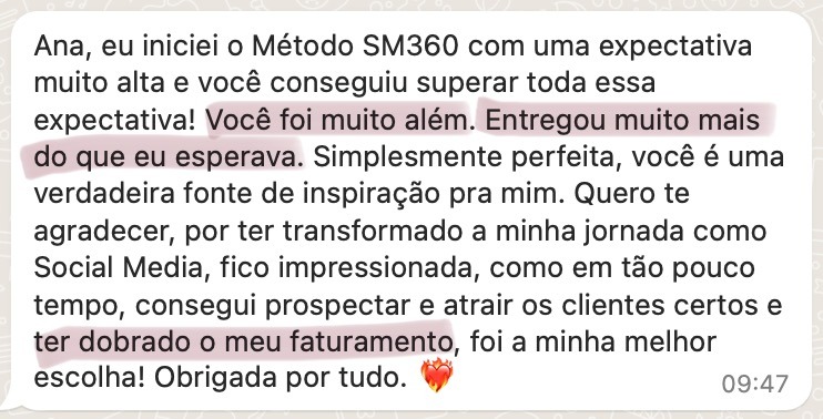 Depoimento mentorada