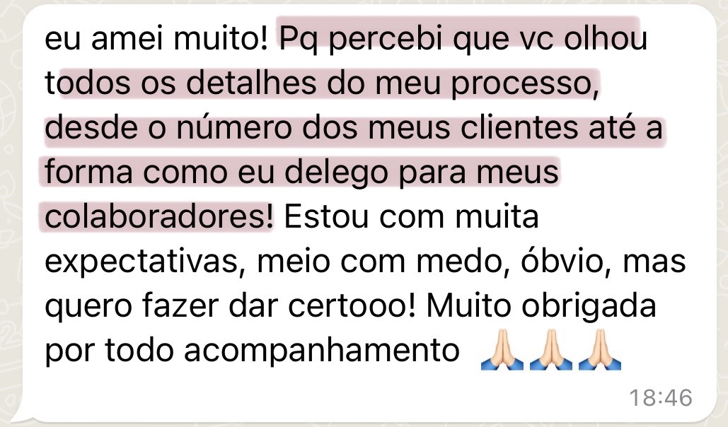 Depoimento mentorada